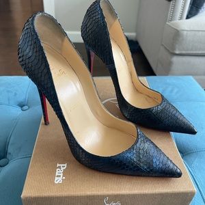 Christian Louboutin So Kate 120 Metal Watersnake